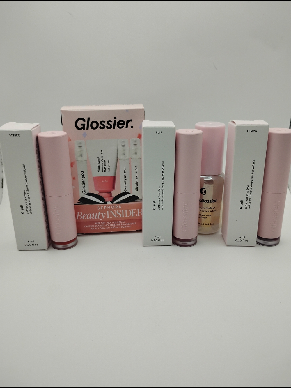 Glossier Lip Creme, Skin Perfector, & Sephora Beauty Insider Set Bundle